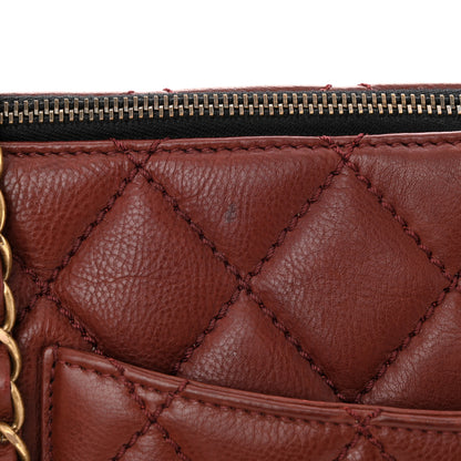 Chanel Calfskin Large Blizzard Zip Top Flap Bag Burgundy 12 of 12
