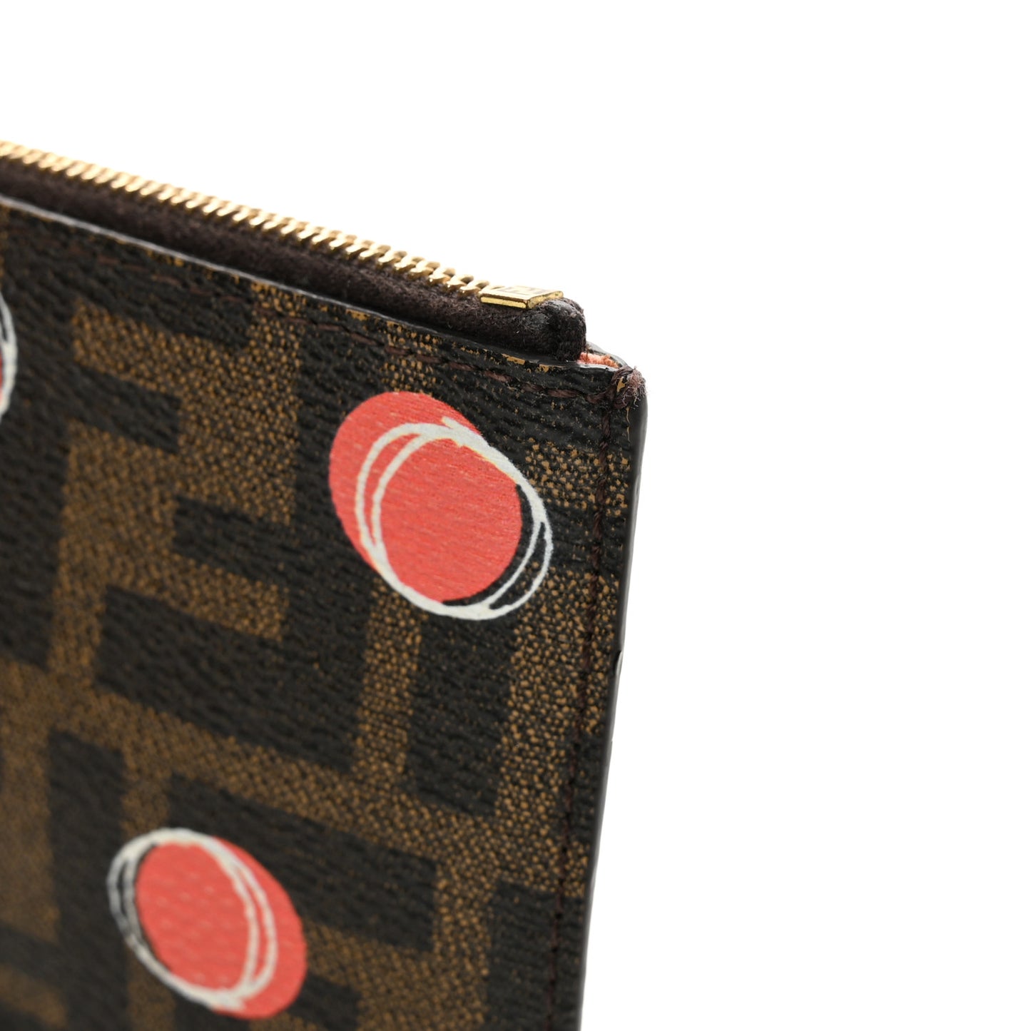 Zucca Spalmati Umbrella Print Coin Pouch Key Case Tobacco