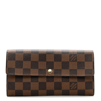 Louis Vuitton Damier Ebene Sarah Wallet 1 of 11