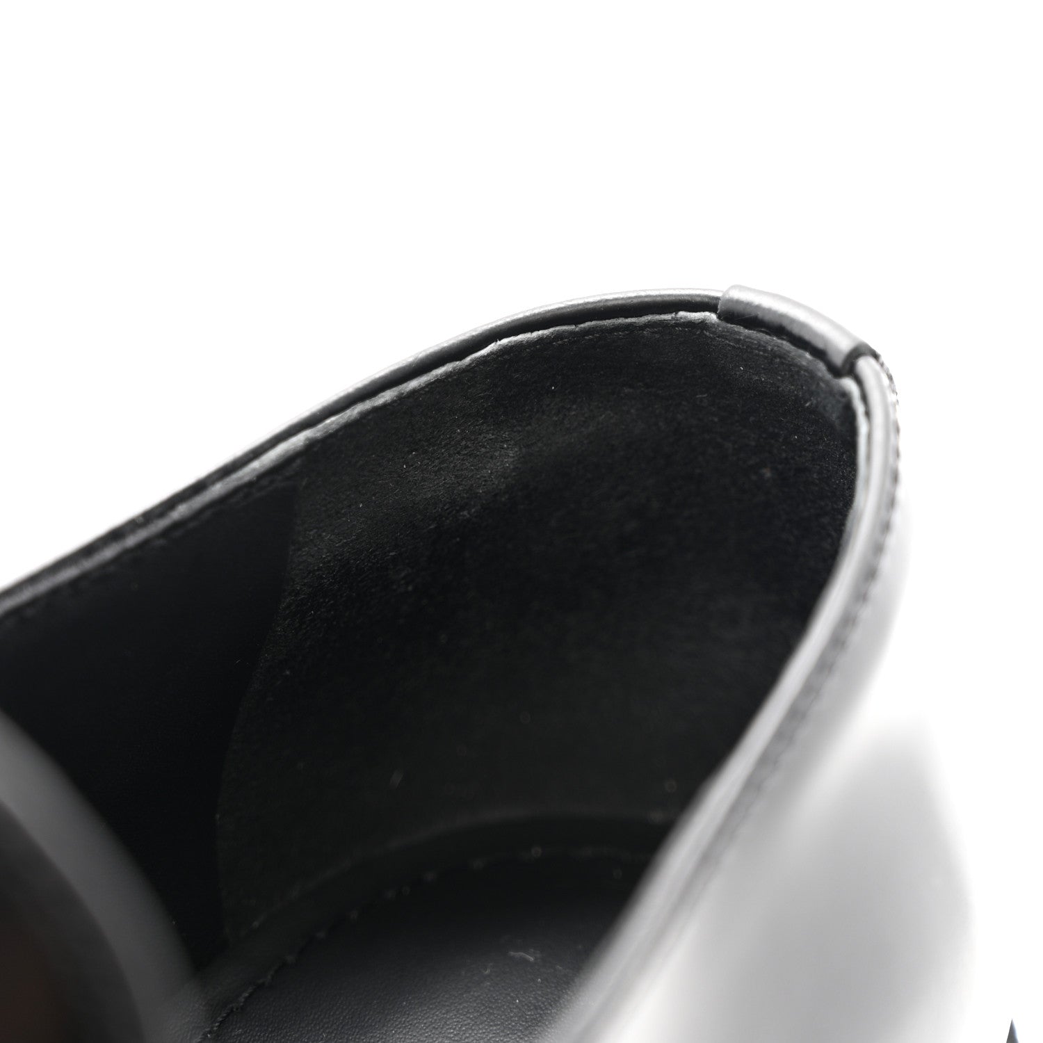 Prada Spazzolato Metal Triangle Logo 50mm Loafers 37.5 Black 11 of 13