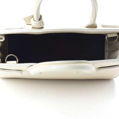 Saint Laurent Grained Calfskin Nano Sac de Jour Dove White 5 of 9