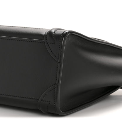 Celine Smooth Calfskin Nano Luggage Black 10 of 13