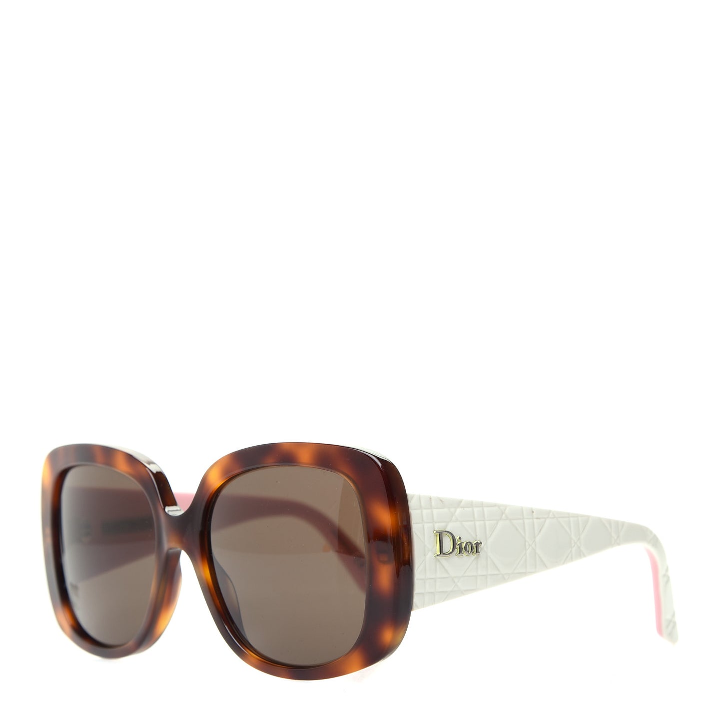 Resin Cannage Dior Lady Lady 1D Sunglasses Tortoise Pink