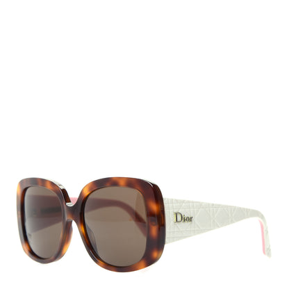 Christian Dior Resin Cannage Dior Lady Lady 1D Sunglasses Tortoise Pink 1 of 6
