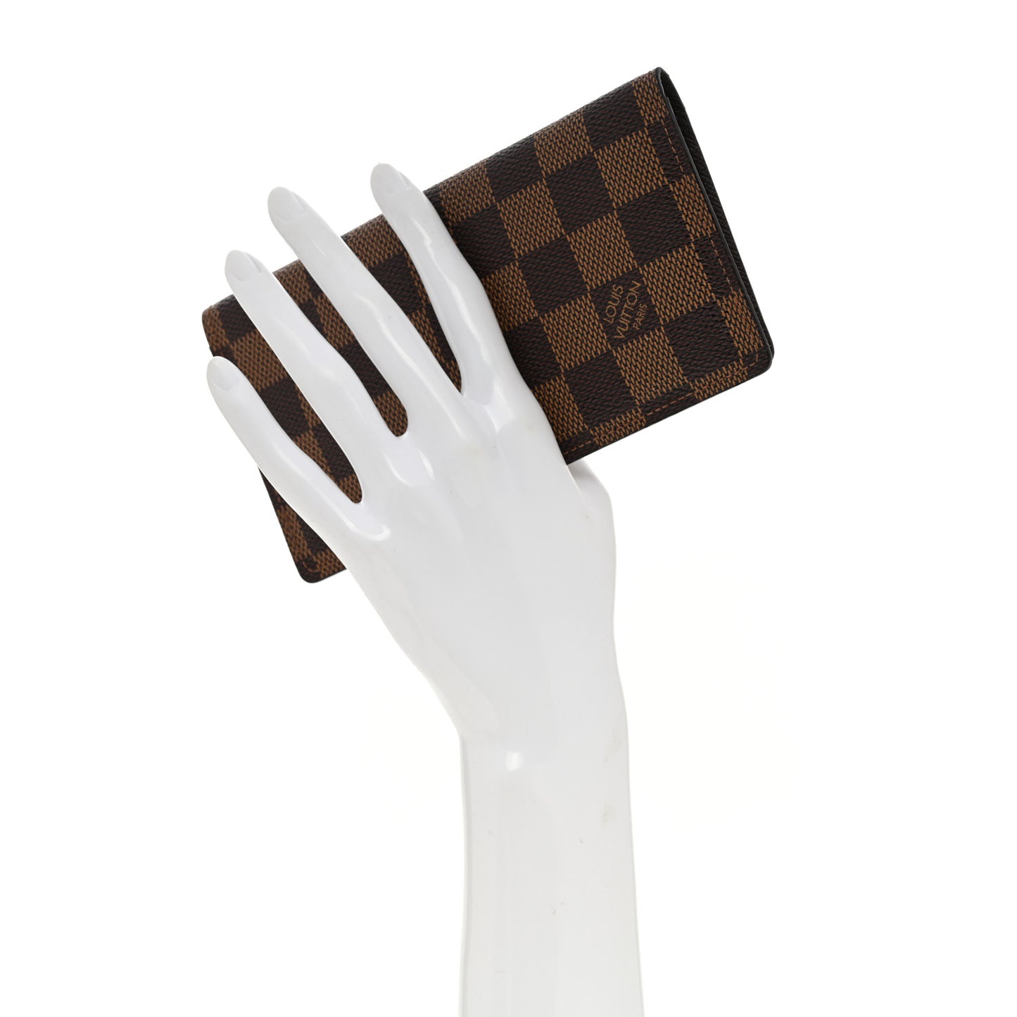Damier Ebene Checkbook Cover Wallet