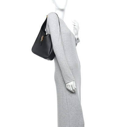Saint Laurent Smooth Calfskin Small Le 5 A 7 Soft Hobo Black 2 of 10