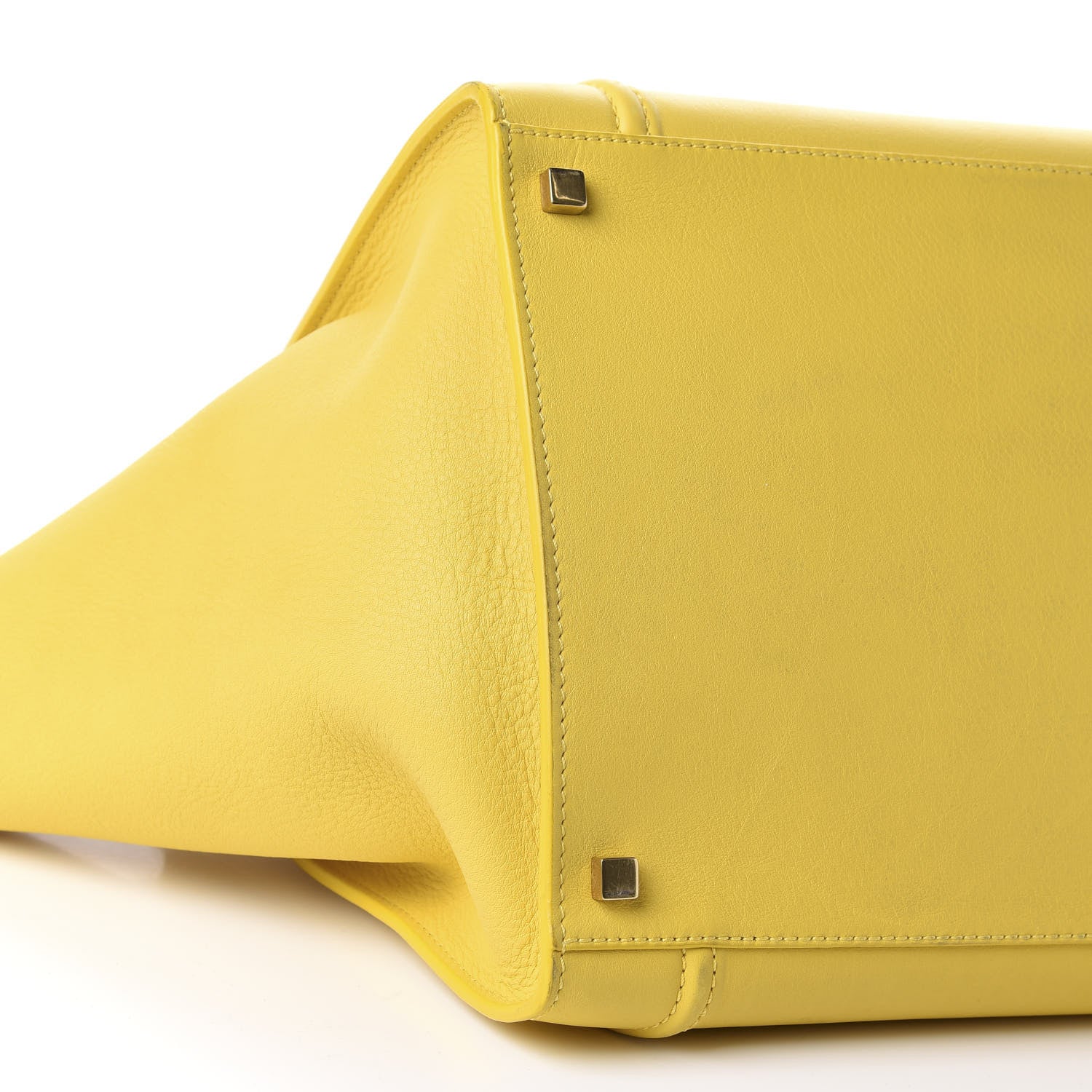 Celine Supple Calfskin Medium Phantom Luggage Sun Yellow 6 of 14