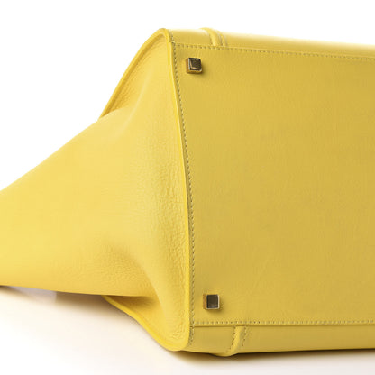 Celine Supple Calfskin Medium Phantom Luggage Sun Yellow 6 of 14