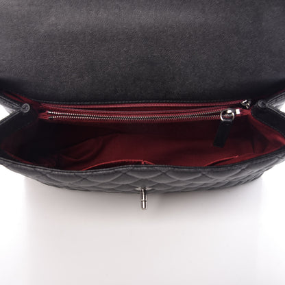 Chanel Caviar Quilted Medium Coco Handle Flap Black 5 of 10