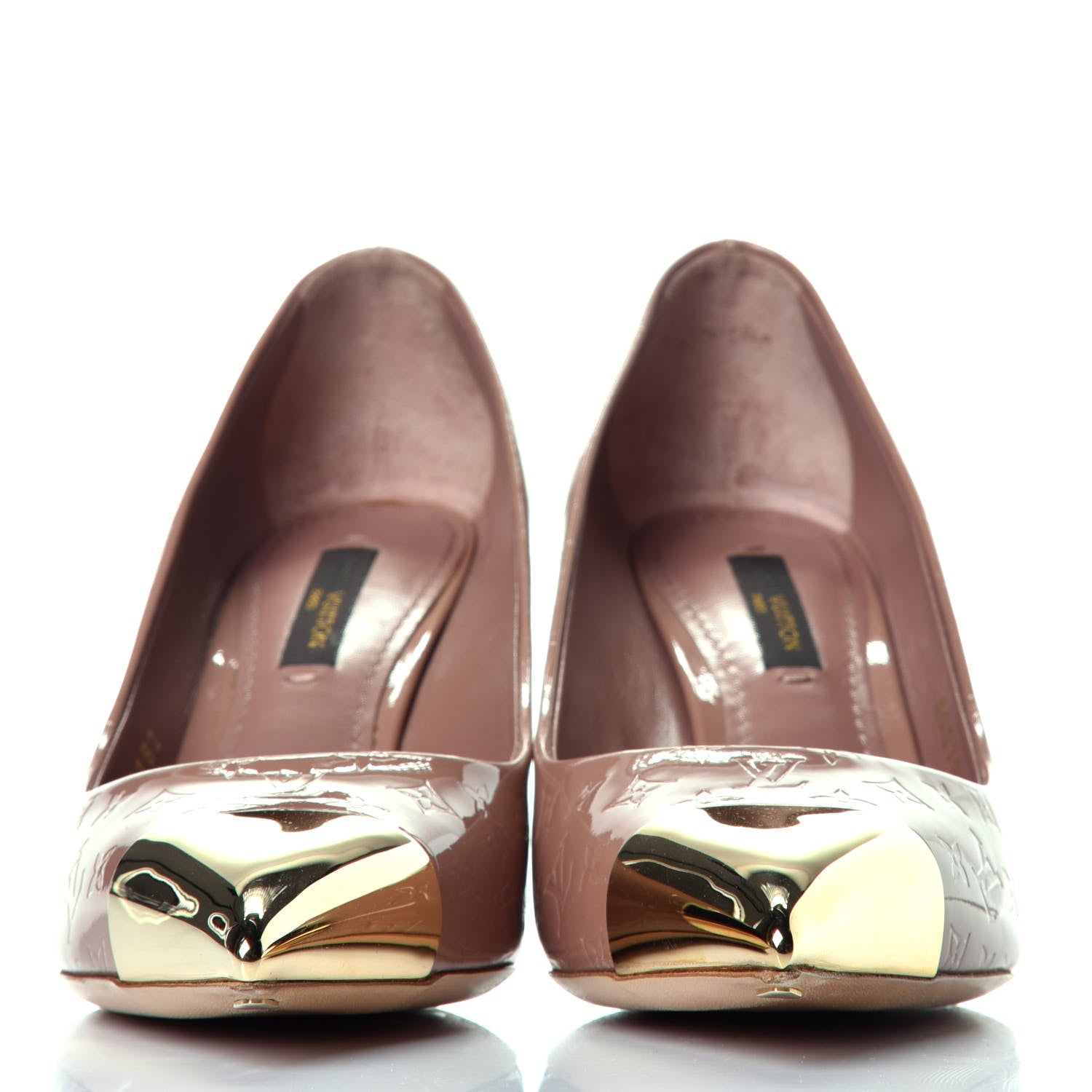 Louis Vuitton Vernis Allamanda Pumps 36 Rose Velours 2 of 8
