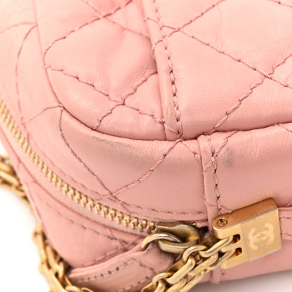 Chanel Aged Calfskin Quilted Mini Reissue Camera Case Pink 11 of 13