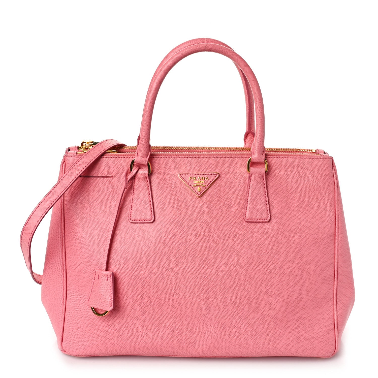 Prada Saffiano Medium Galleria Double Zip Tote Geranio 1 of 8