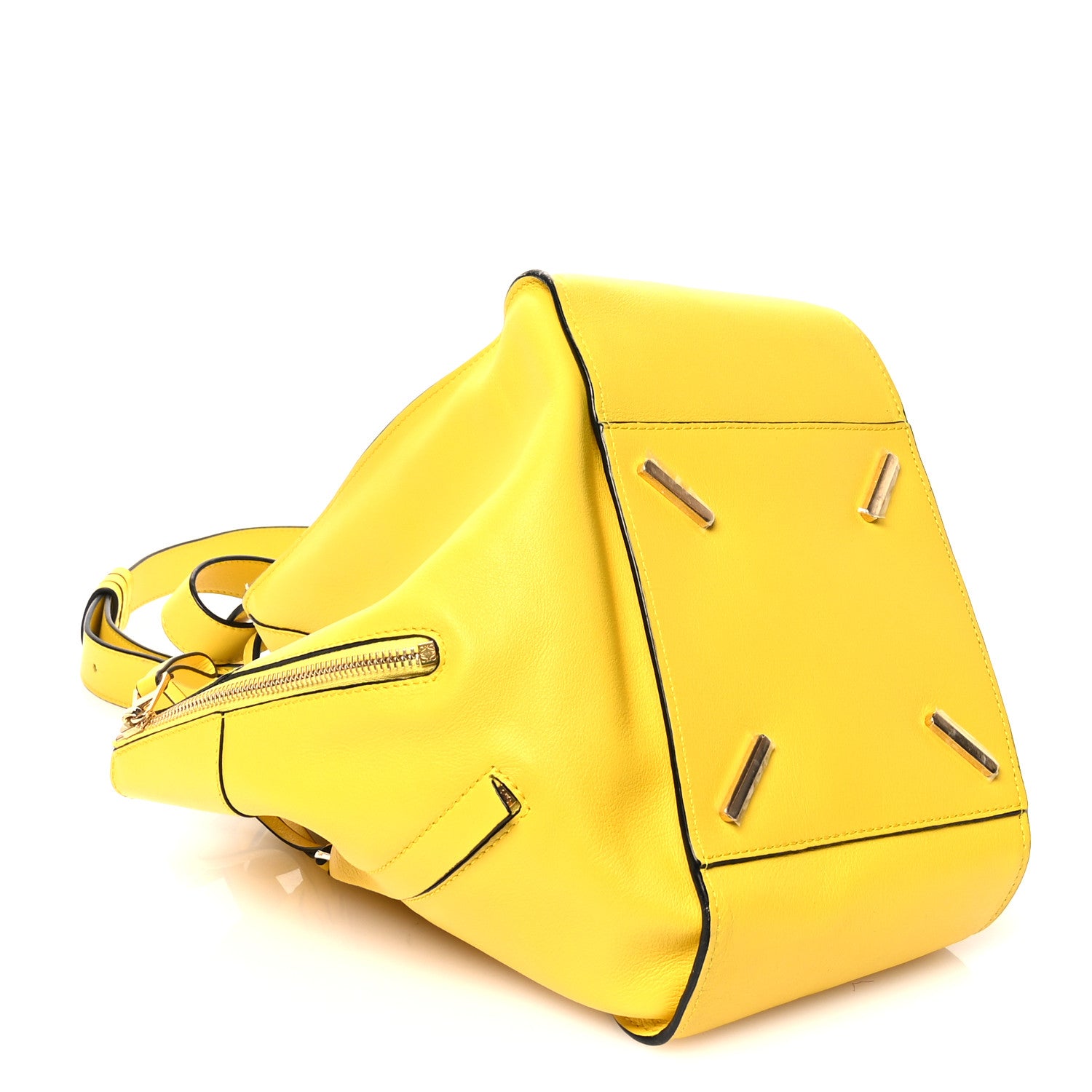 Loewe Calfskin Small Hammock Shoulder Bag Yellow 4 of 10