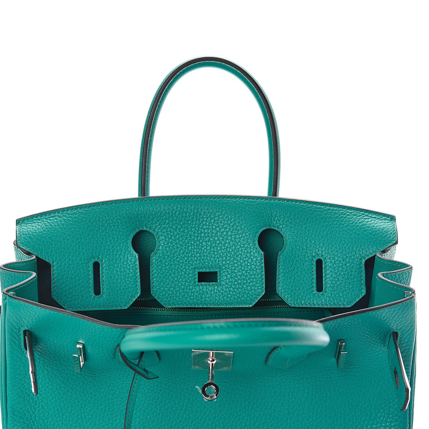 Hermes Taurillon Clemence Birkin 30 Bleu Paon 14 of 31
