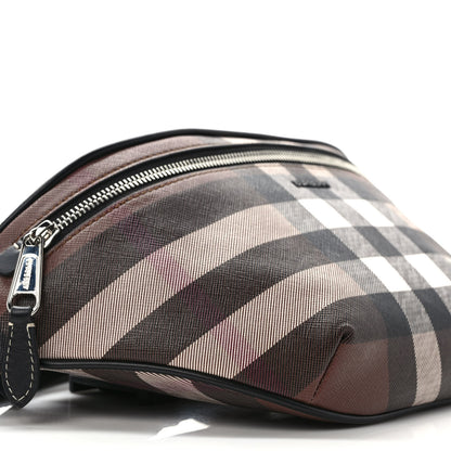 Burberry E-canvas Check Bum Bag Dark Birch Brown 8 of 9