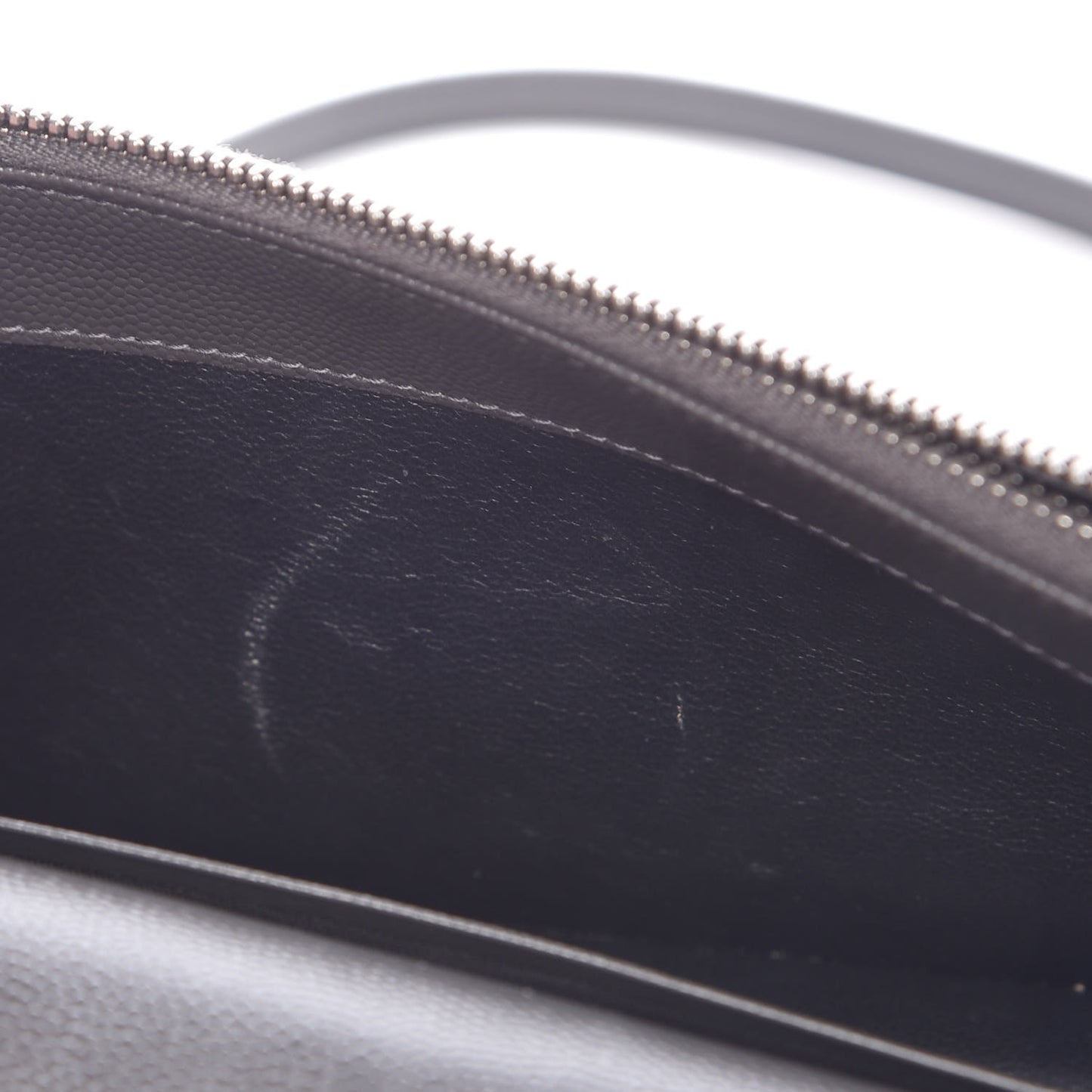 Grain De Poudre Matelasse Chevron Monogram Envelope Chain Wallet Coal