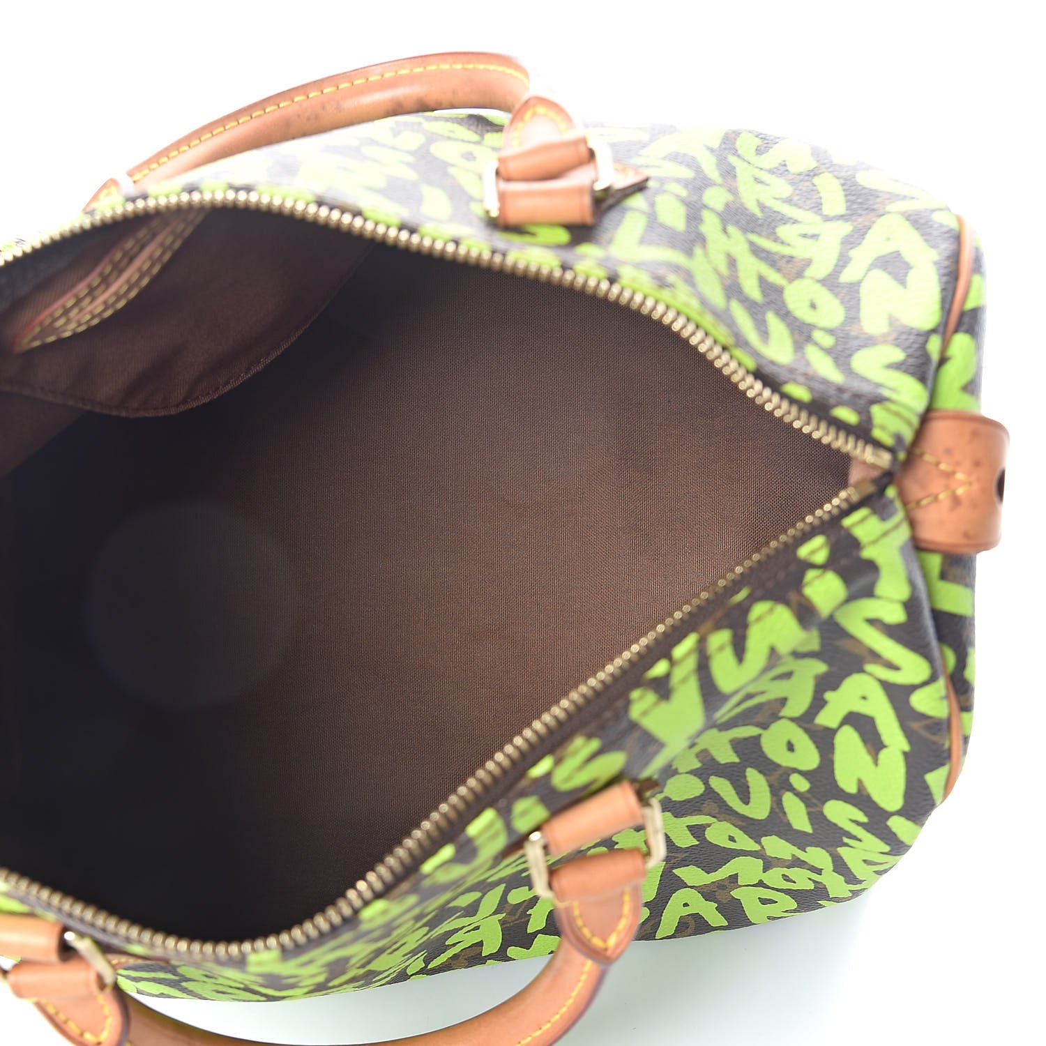Louis Vuitton Monogram Graffiti Speedy 30 Green 5 of 12