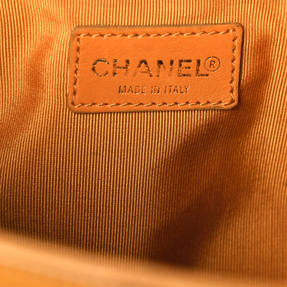 Chanel Caviar Stitched Shoulder Bag Yellow 6 of 17