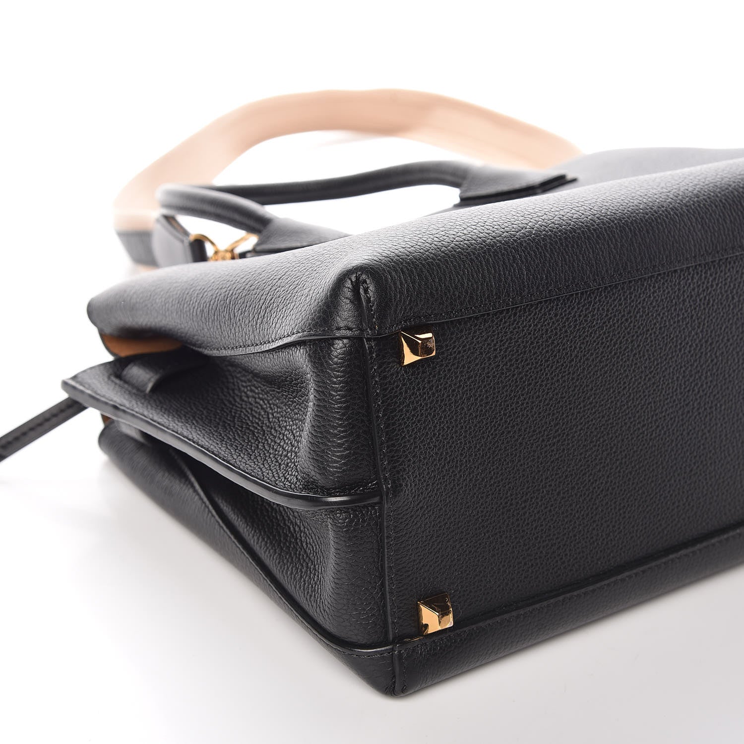 MCM Grained Calfskin Medium Milla Tote Black 5 of 6