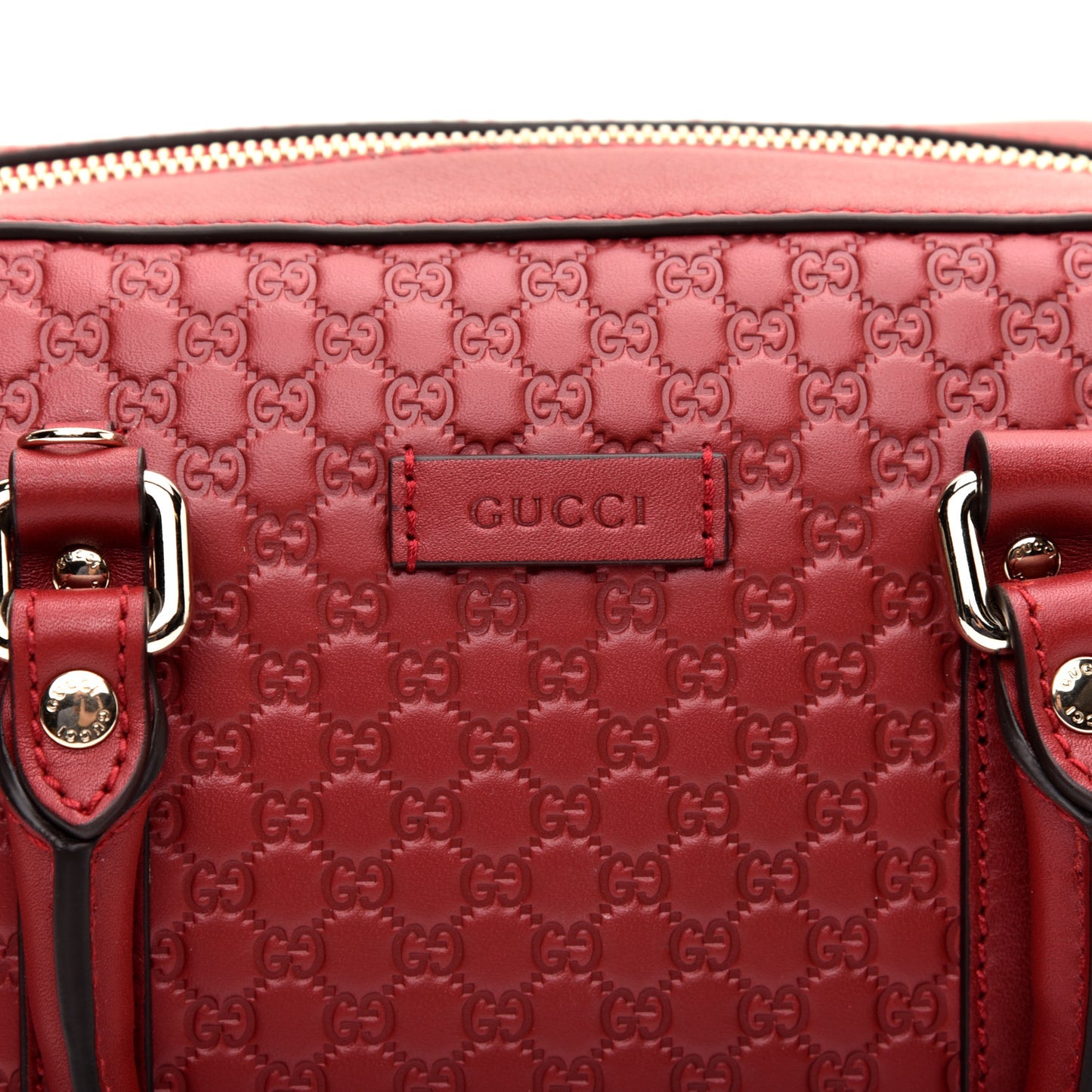 Soft Microguccissima Medium Crossbody Bag Rosso