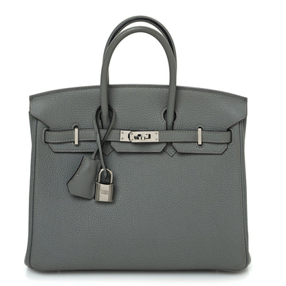 Hermes Togo Birkin 25 Gris Mouette 1 of 11