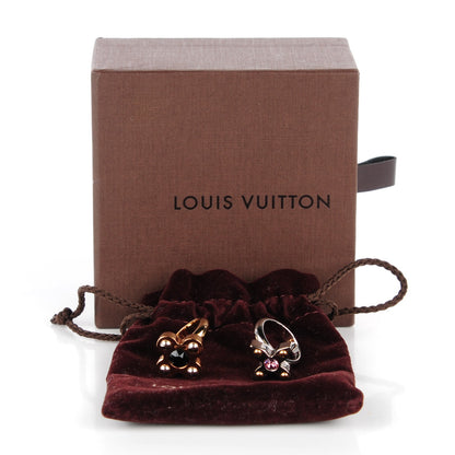 Louis Vuitton Crystal Love Letters Timeless Ring Set S 5.5 6 of 11