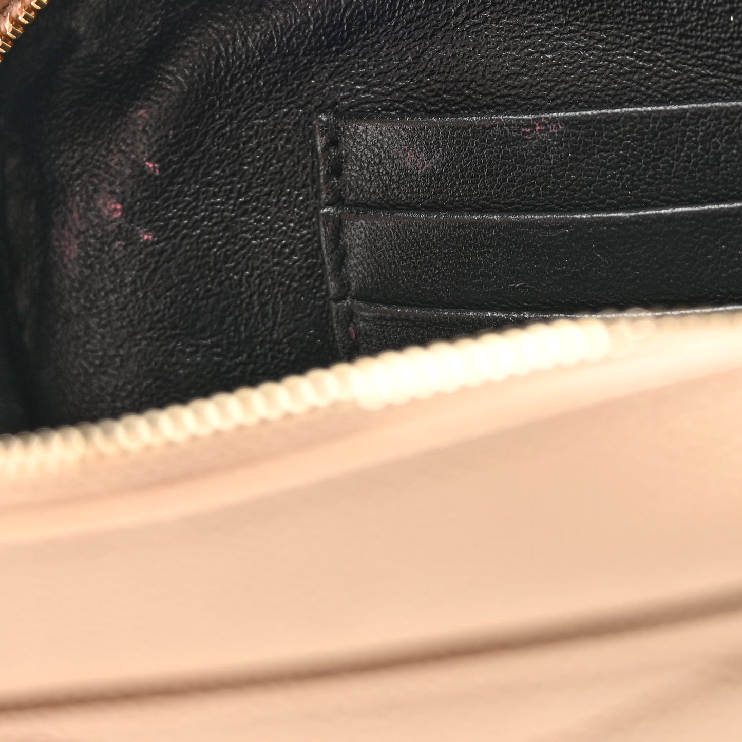 Grain De Poudre Matelasse Monogram Mini Lou Camera Bag Dark Latte