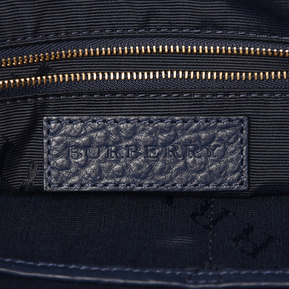 Burberry Heritage Grain Check Embossed Medium Dewsbury Tote Blue Carbon 8 of 13