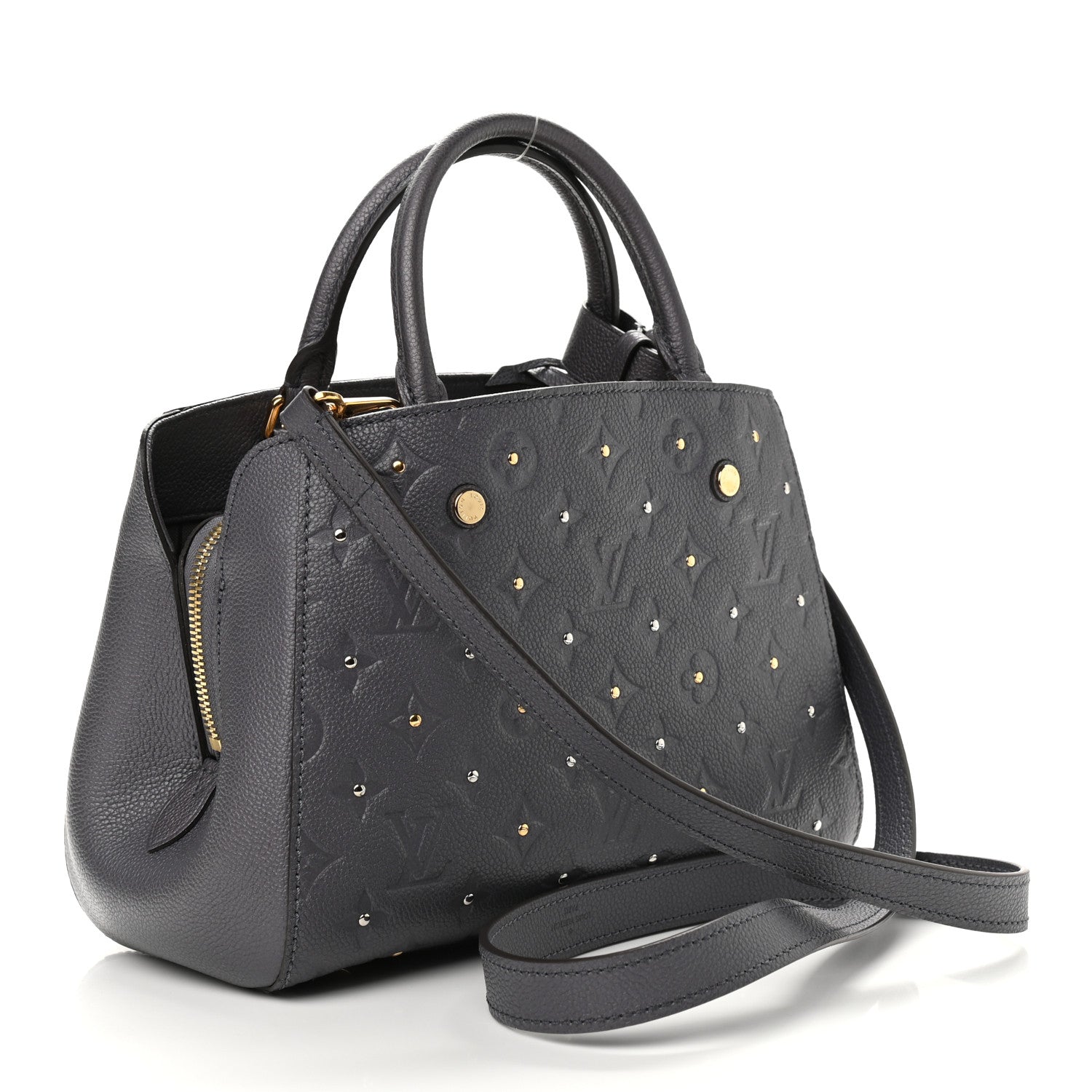 Louis Vuitton Empreinte Studded Montaigne BB Gris Silver 2 of 7