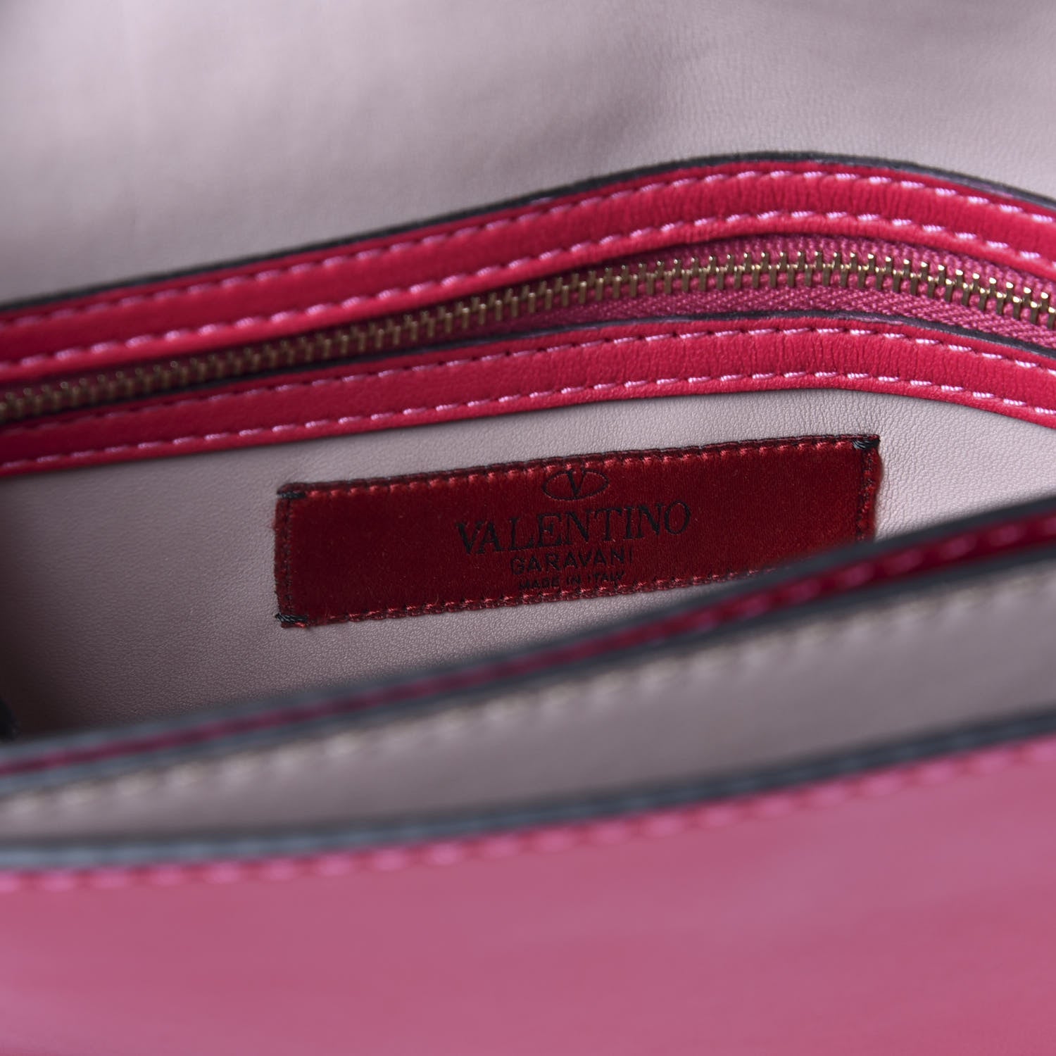 Valentino Garavani Nappa Rockstud Wristlet Clutch Cyclamin 7 of 8