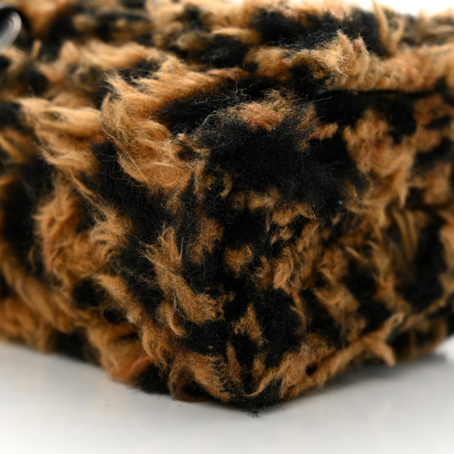 Balenciaga Fleece Leopard Print Hourglass Chain Bag Brown 11 of 11