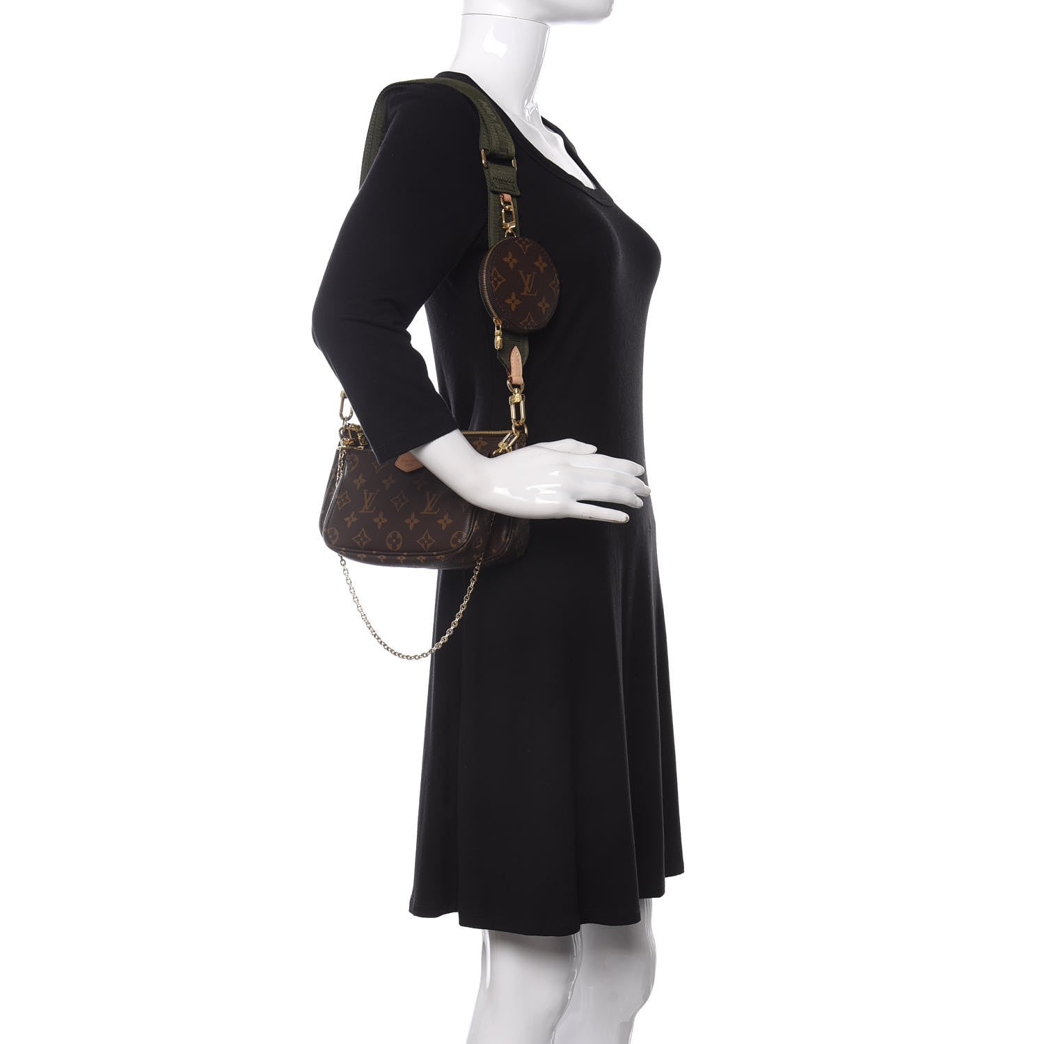 Louis Vuitton Monogram Multi Pochette Accessories Kaki 2 of 11