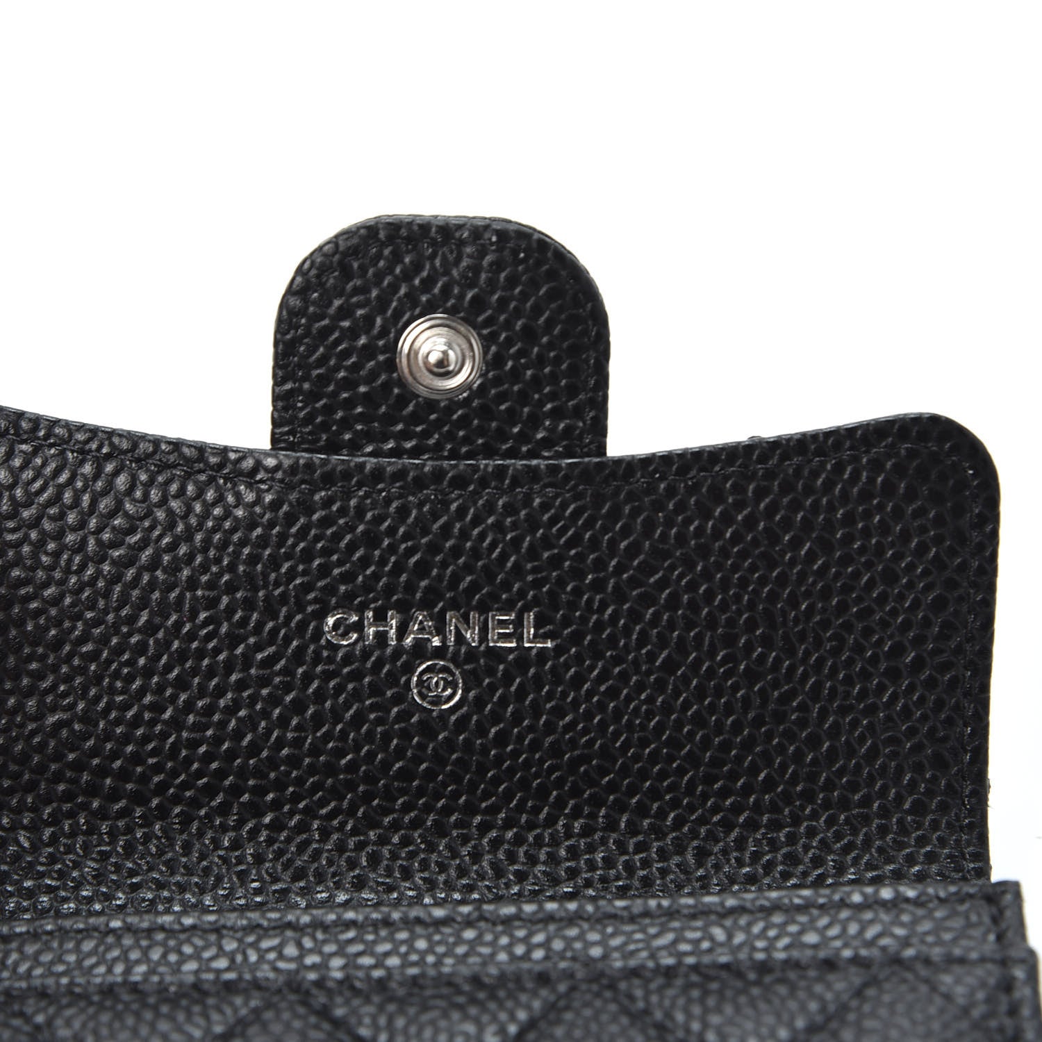 Chanel Caviar Quilted Flap Card Holder Black 7 of 10