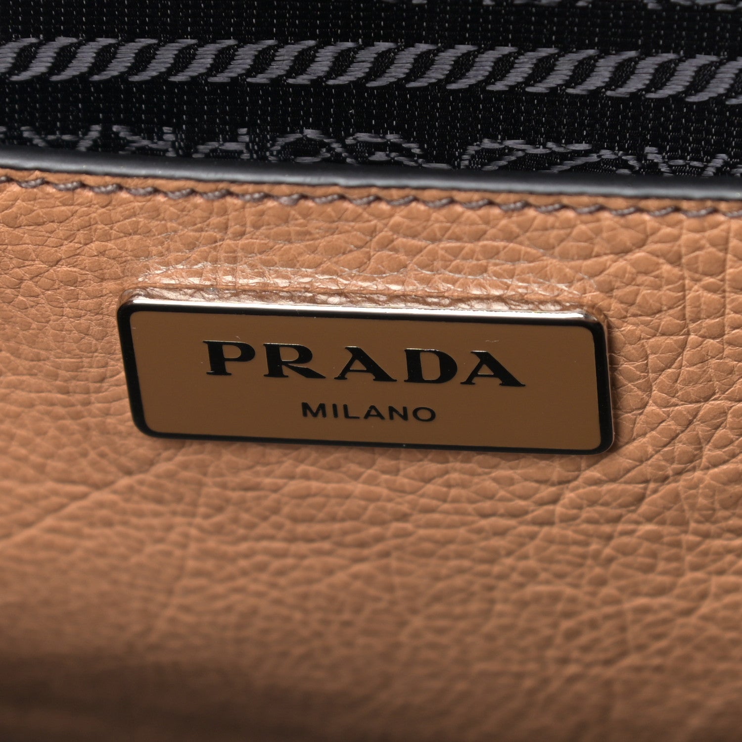 Prada Glace Calf Large Twin Pocket Tote Naturale 6 of 11