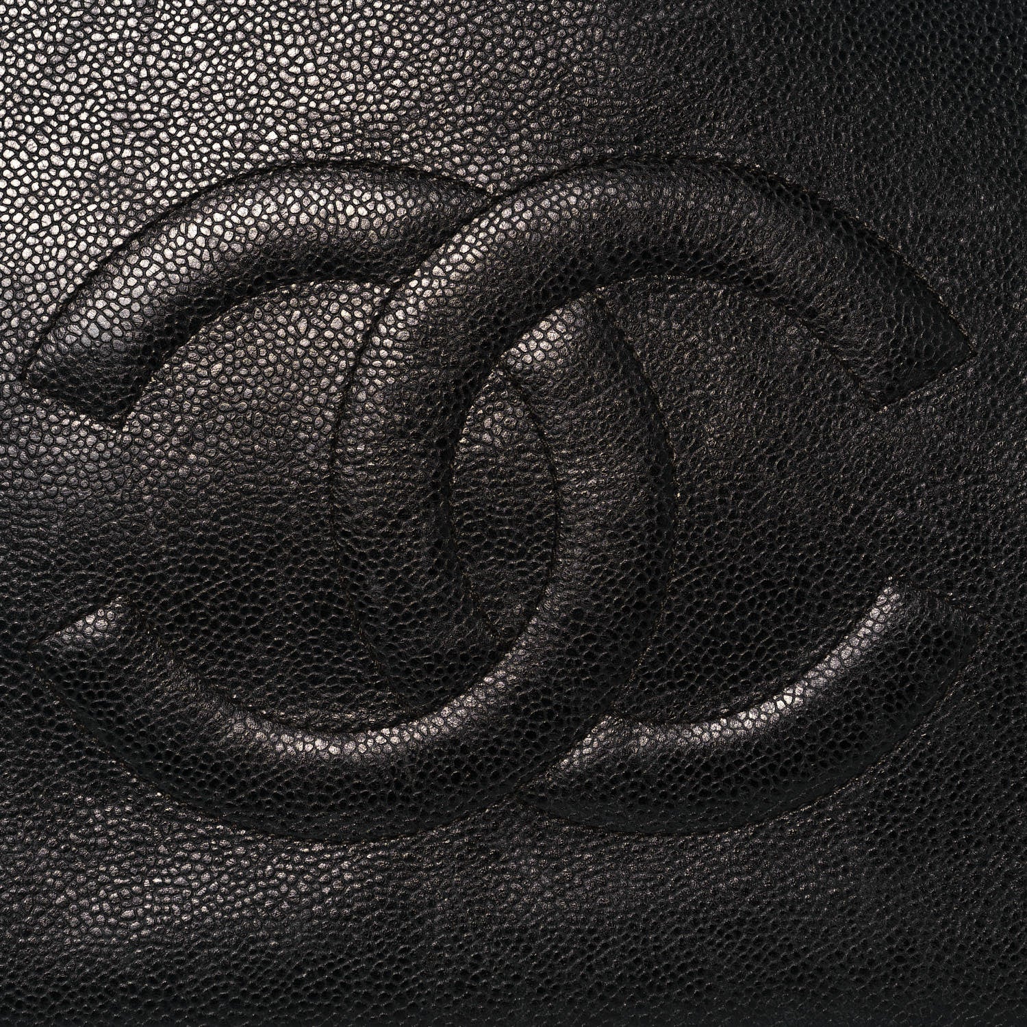 Chanel Caviar Large CC Shoulder Bag Black 7 of 18