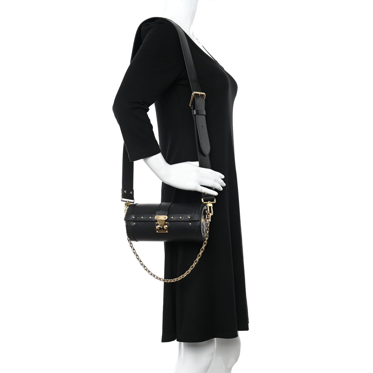 Louis Vuitton Epi Papillon Trunk Black 2 of 9