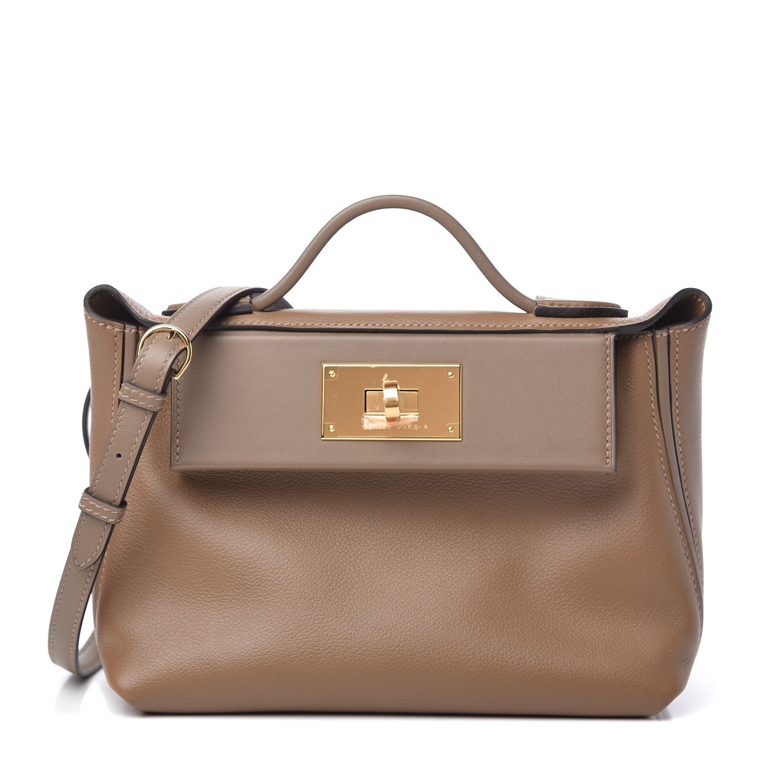 Hermes Evercolor Swift 24/24 21 Beige De Weimar Etoupe 1 of 12