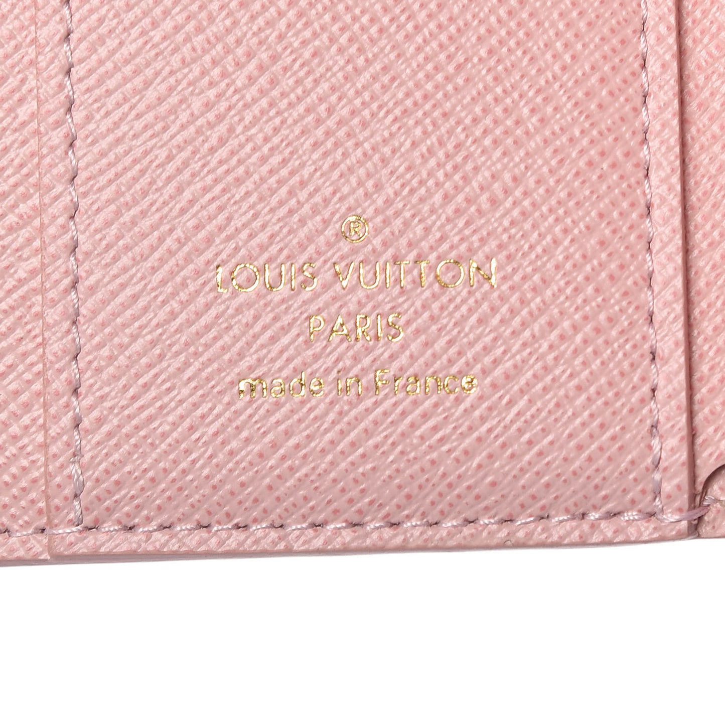 Damier Azur Studded Zoe Wallet Rose Ballerine