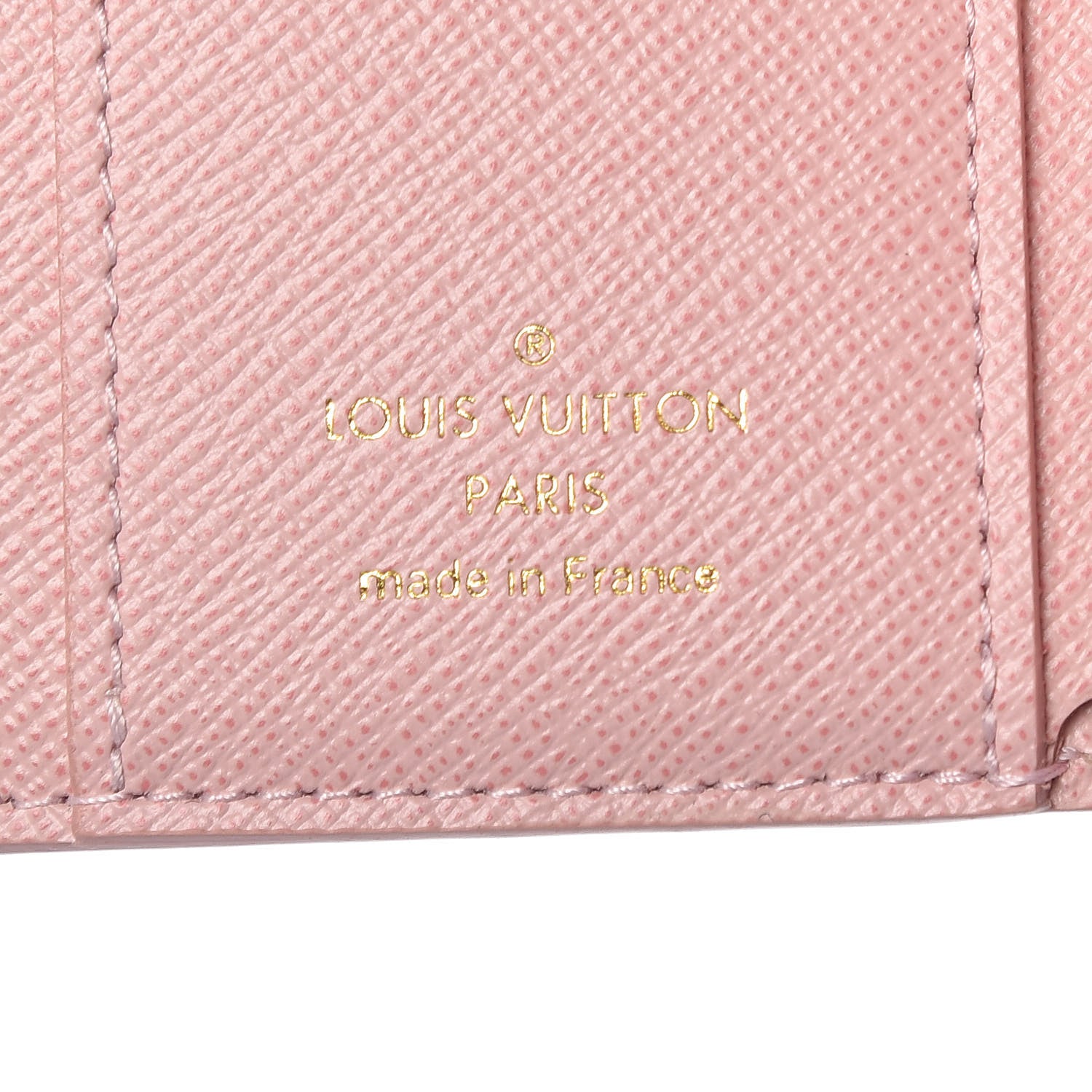 Louis Vuitton Damier Azur Studded Zoe Wallet Rose Ballerine 6 of 7
