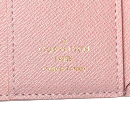 Louis Vuitton Damier Azur Studded Zoe Wallet Rose Ballerine 6 of 7