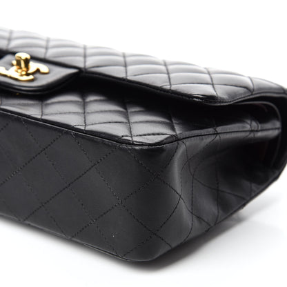 Chanel Lambskin Quilted Medium Double Flap Black 7 of 18