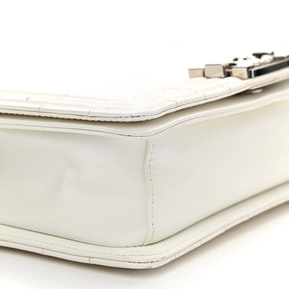 Chanel Glazed Calfskin Medium Boy Flap White 8 of 12