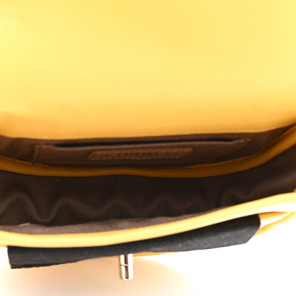 Chanel Goatskin Stitched Casual Trip Messenger Flap Yellow 5 of 10