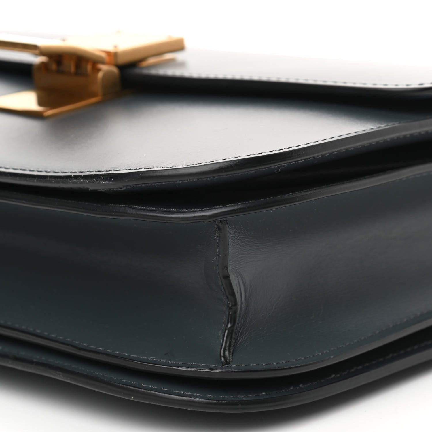 Celine Box Calfskin Medium Classic Box Flap Bag Slate 10 of 11