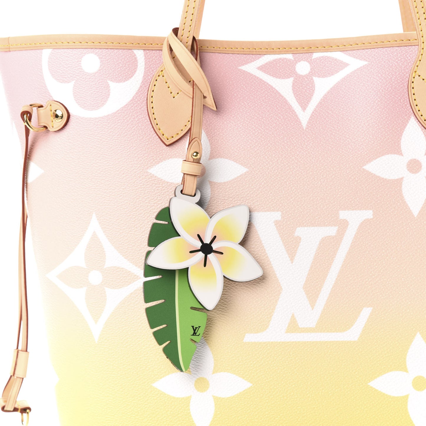 Monogram Giant By The Pool Neverfull MM Light Pink