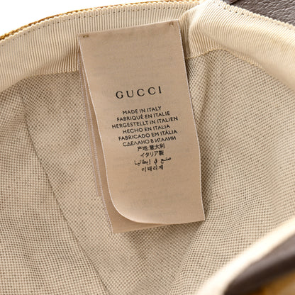 Gucci X ADIDAS Crystal Monogram Textured Dollar Calfskin Trefoil Embroidered Stefanos Baseball Hat L Mid Natural New Acero 9 of 12