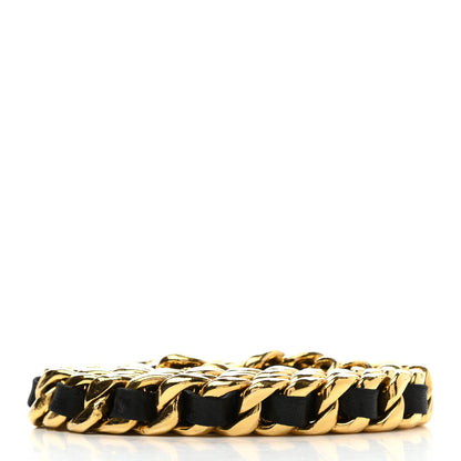 Chanel Lambskin Chain Strap Black Gold 2 of 3