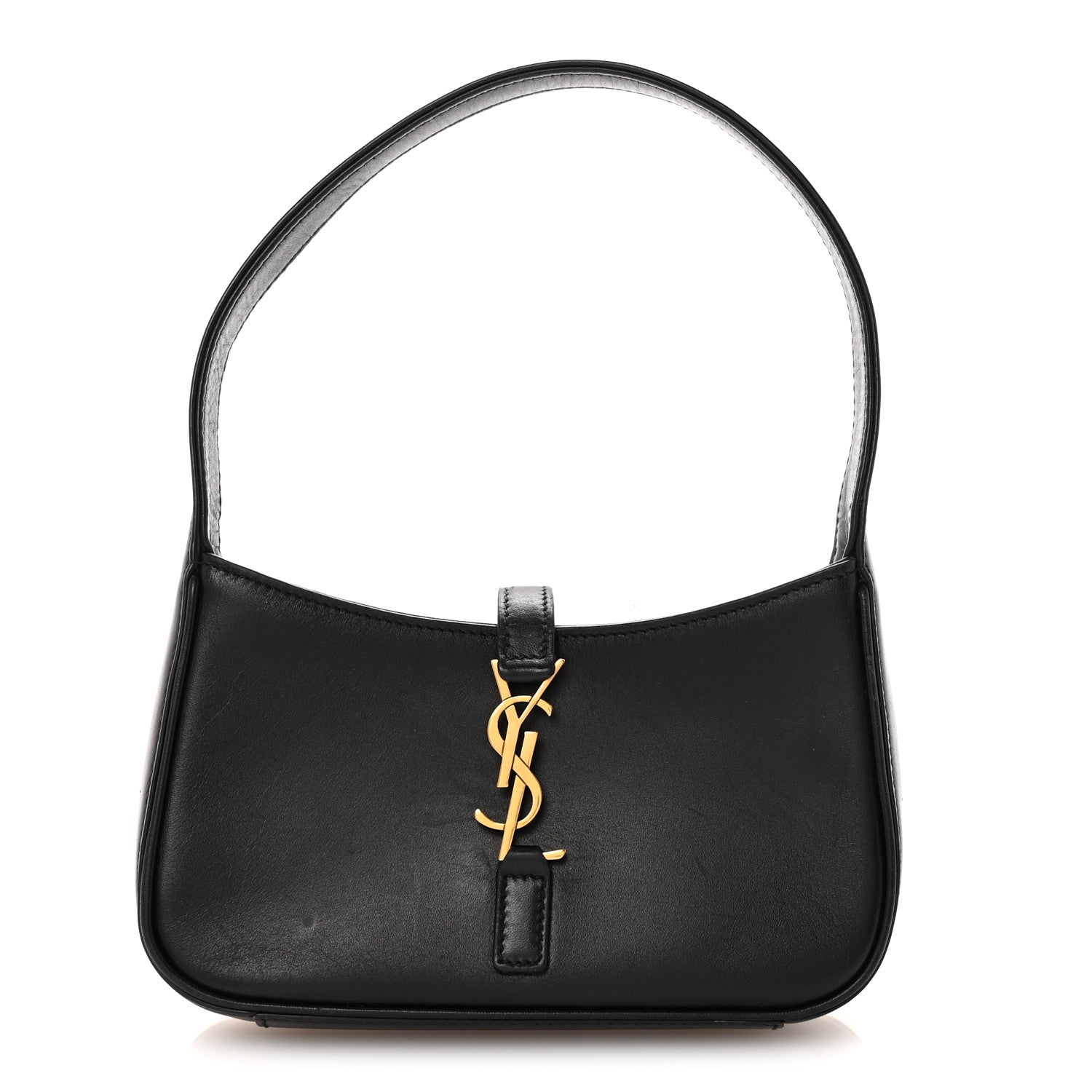 Saint Laurent Smooth Calfskin Le 5 A 7 Mini Hobo Black 1 of 9