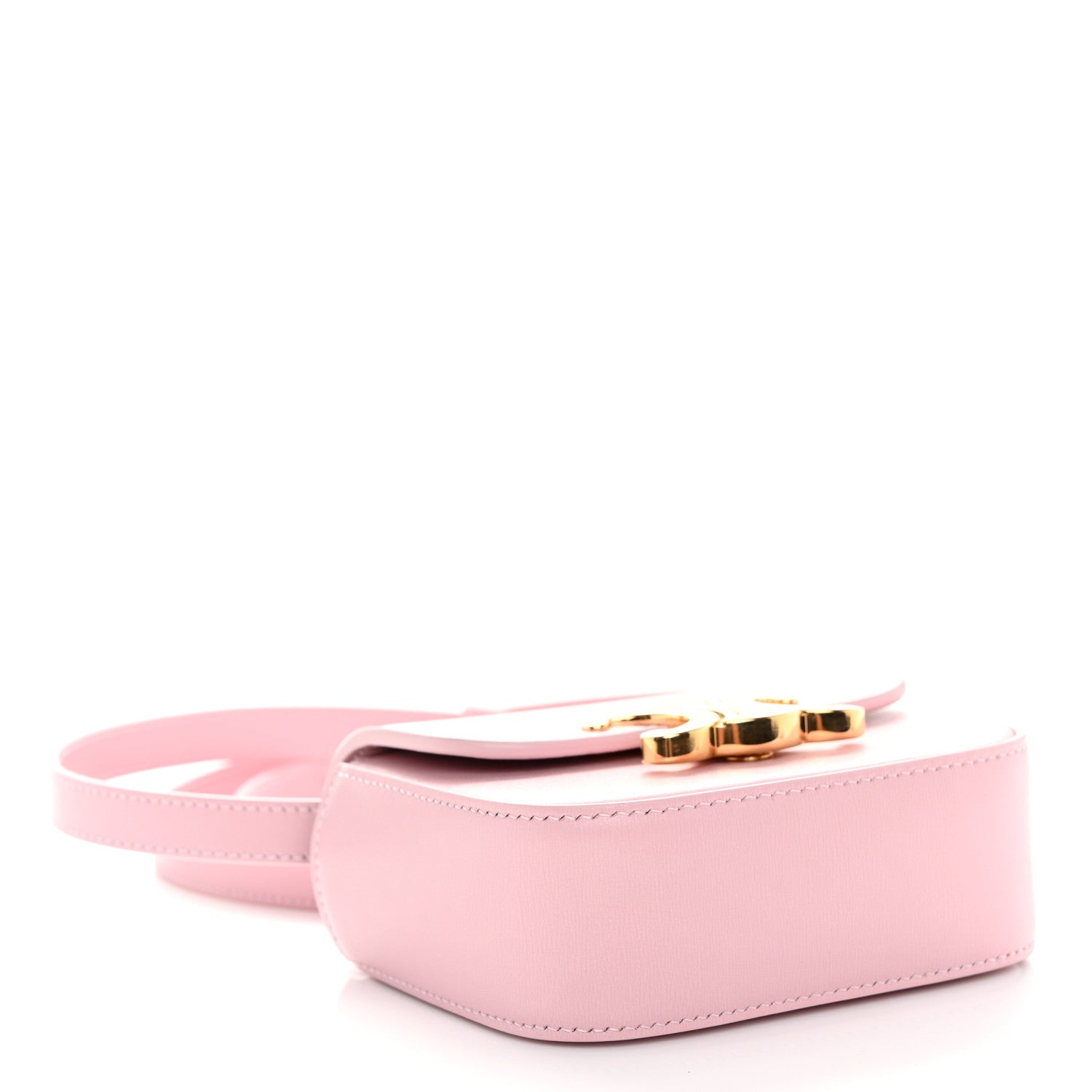 Celine Shiny Calfskin Mini Triomphe Light Pink 4 of 11
