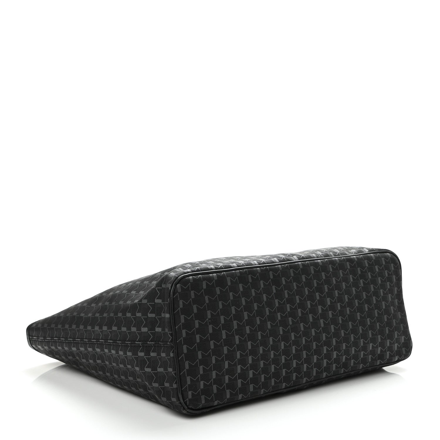Moynat Calfskin Canvas 1920 M Monogram MM Tote Black Multicolor 4 of 9